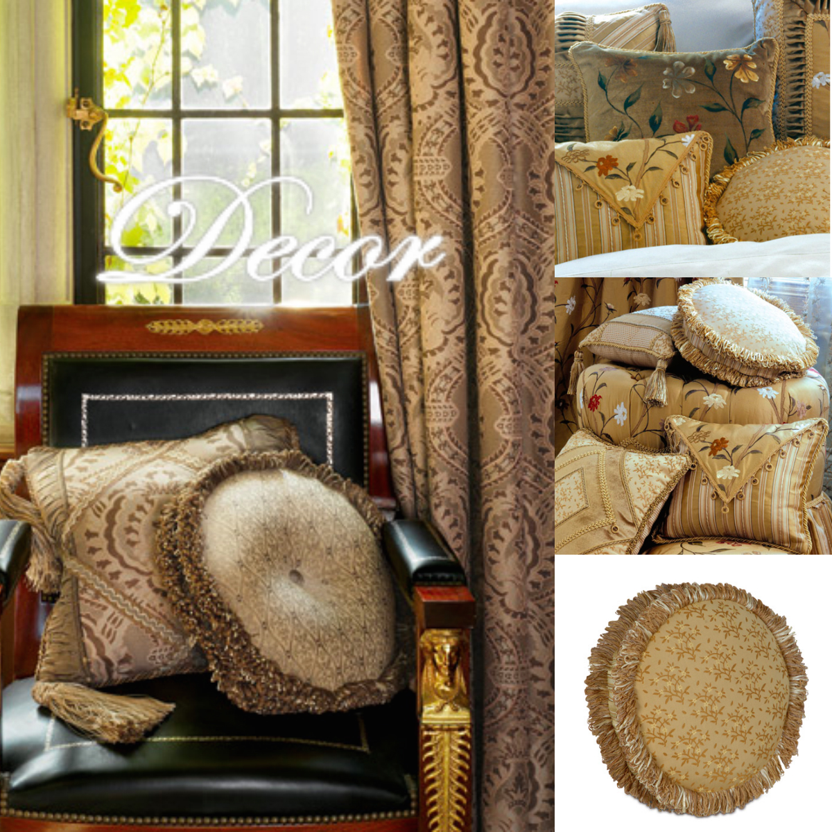 decorative pillows & drapery panels